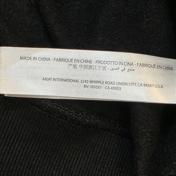 New Ariat Rebar Workwear Reflective Flag Full Zip Hoodie Mens Sz Small Black - Picture 8 of 9